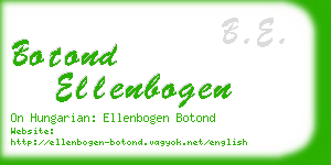 botond ellenbogen business card